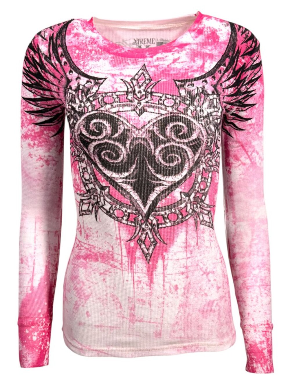 Xtreme Couture by Affliction Women's Long Sleeve Thermal Shirt Dealer - Picture 4 of 11